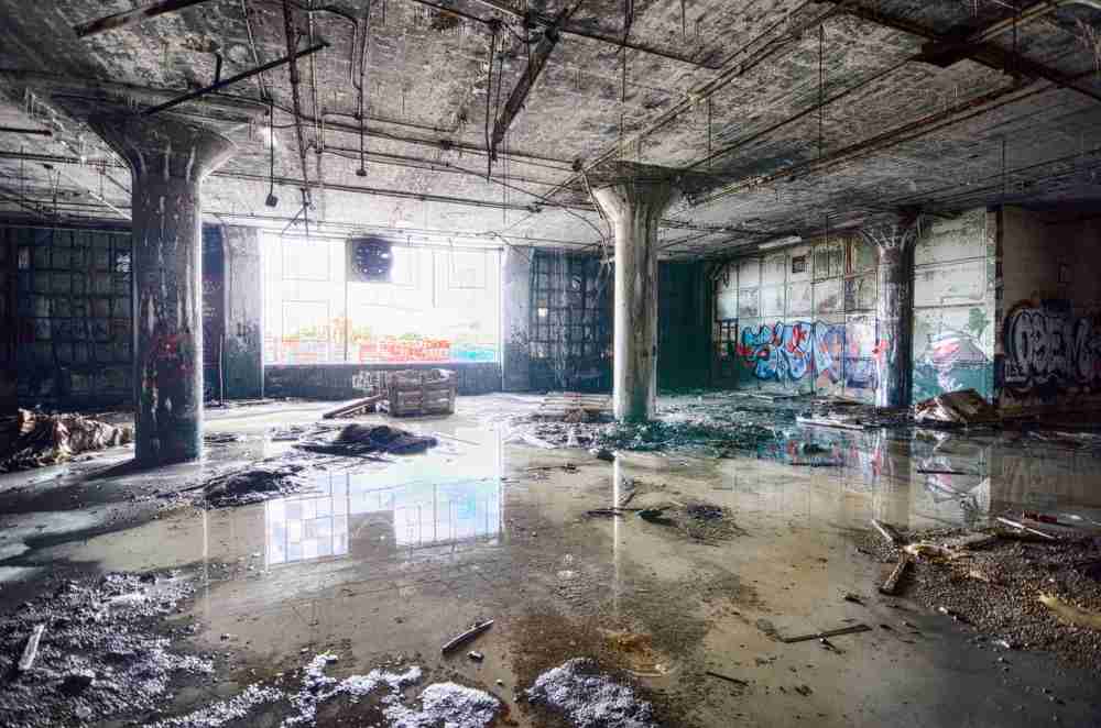 water damage commercial buildings